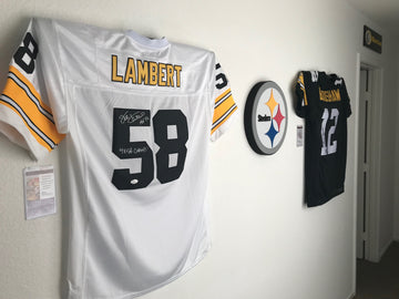 steelers football jersey hanger, jersey frame