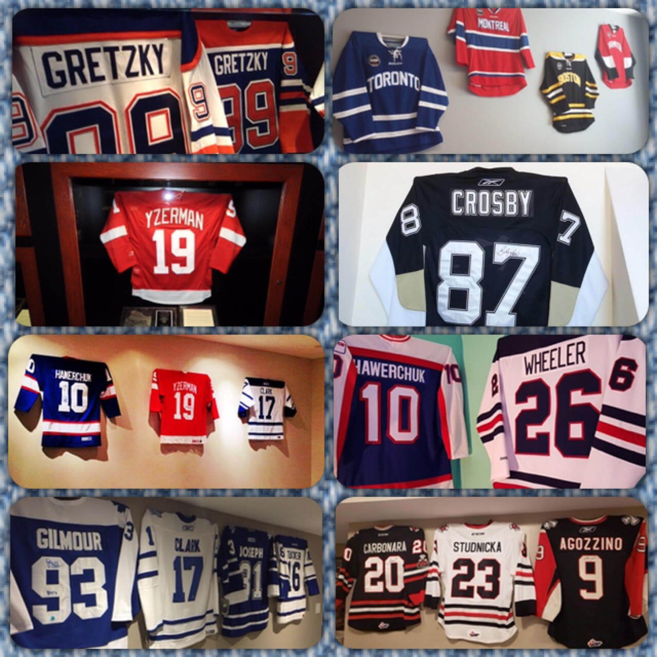 Hockey Collection Sports Displays