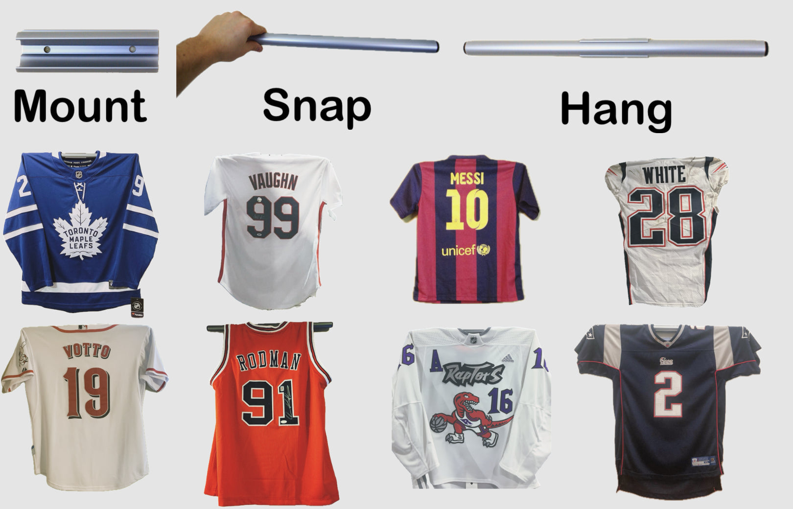 Jersey Mount — Display Your Sports Jersey on Any Wall | The Sport Displays-Jersey Mount-Sports Displays