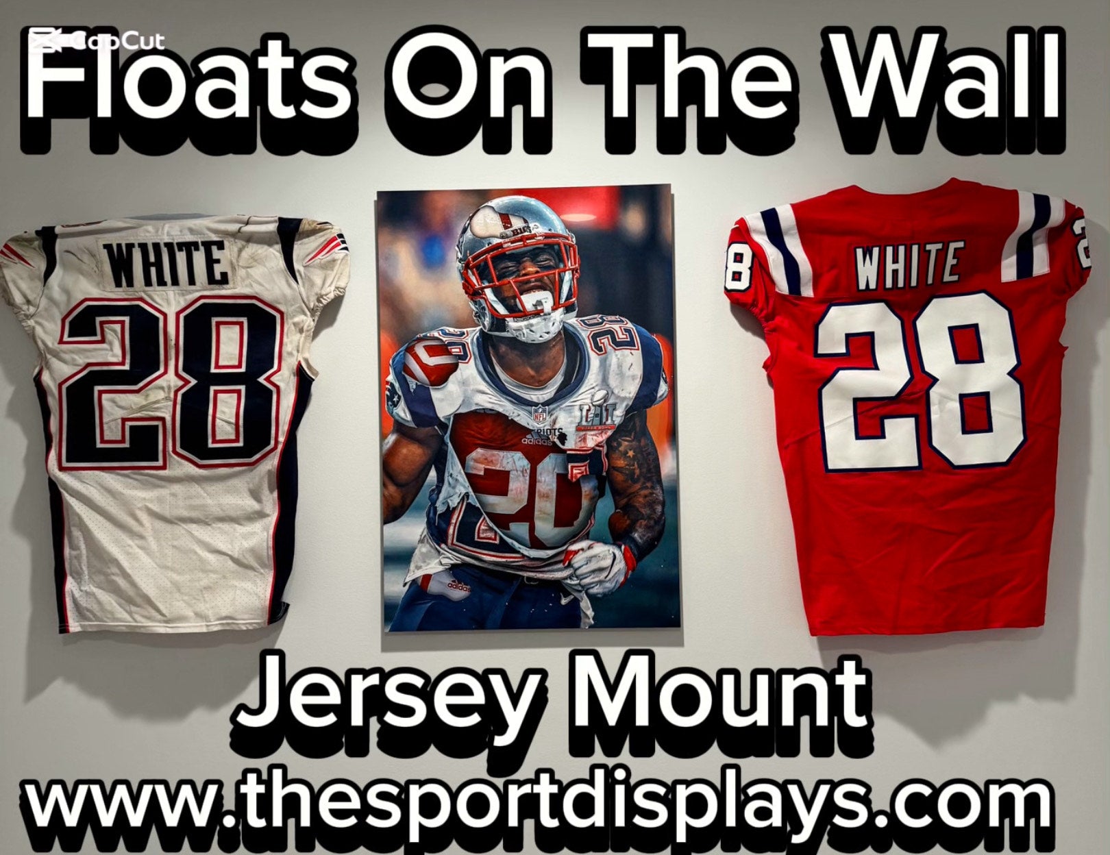 Jersey Mount — Display Your Sports Jersey on Any Wall | The Sport Displays-Jersey Mount-Sports Displays