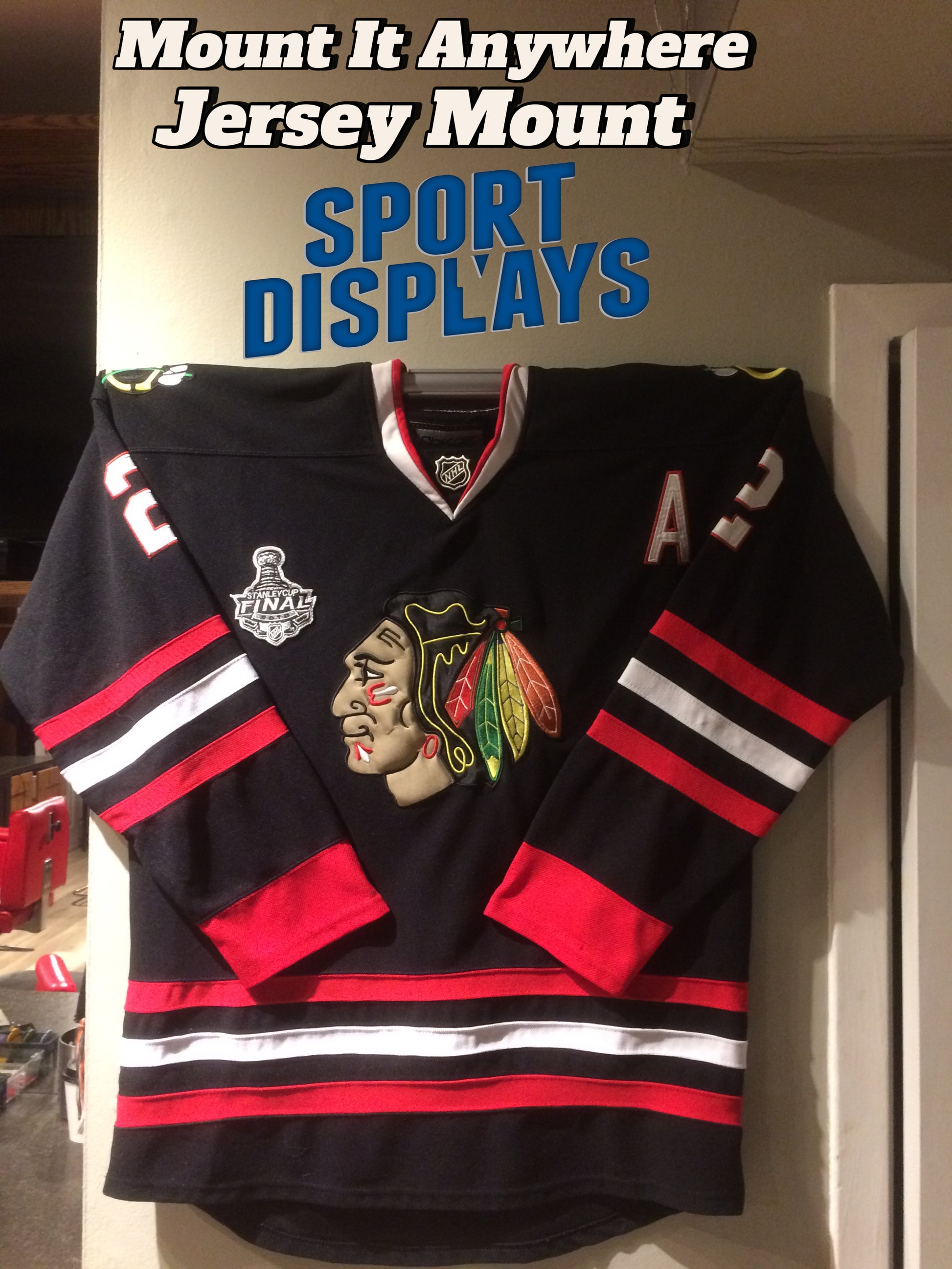 Jersey Mount 3-Pack — Game Day Snap-On Jersey Displays | The Sport Displays-Jersey Mount-Sports Displays