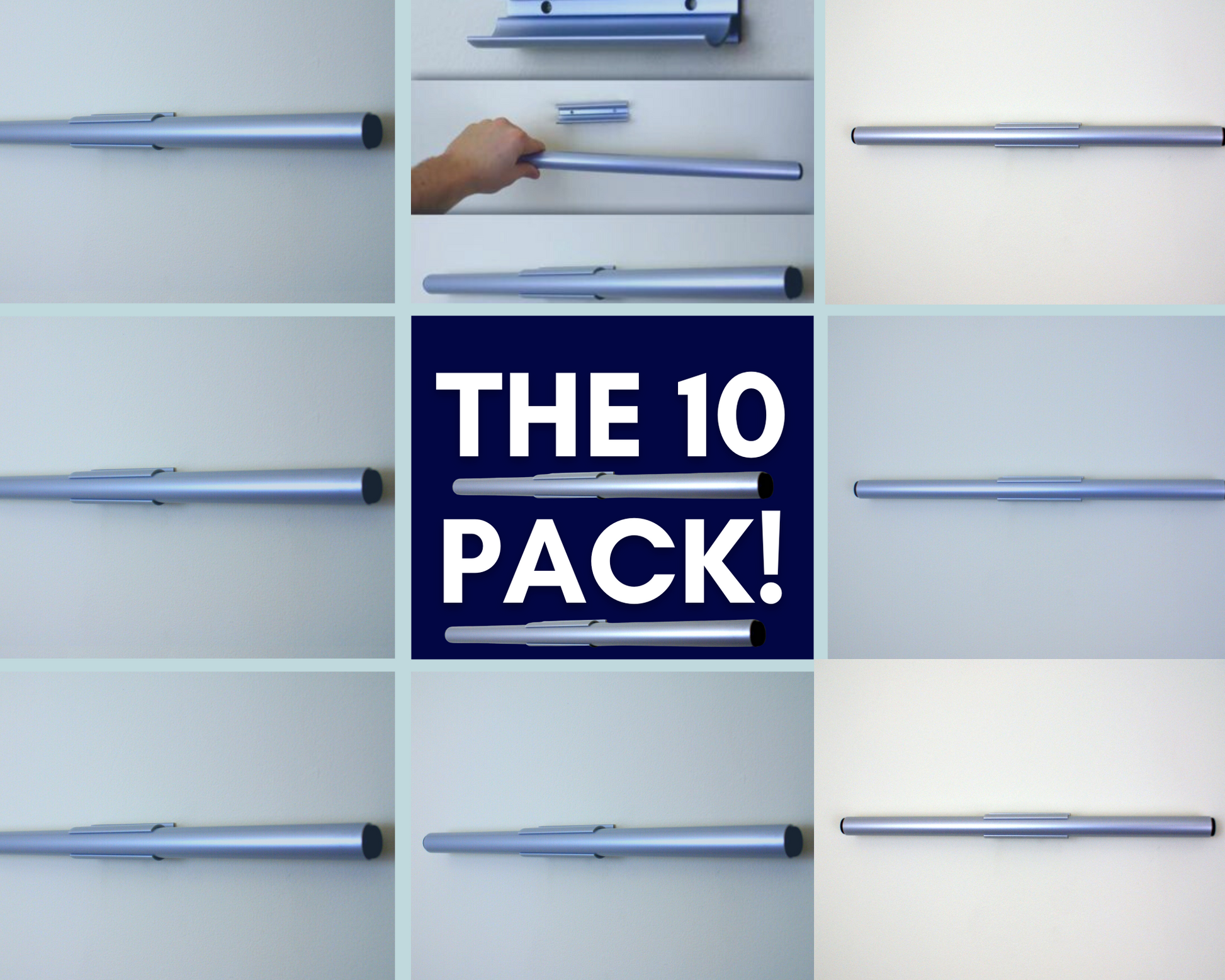 Jersey Mount 10-Pack — Team Edition Snap-On Display Kit | The Sport Displays-Jersey Mount-Sports Displays