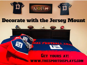 Decorate your children's room with the Jersey Mount - Sports Displays