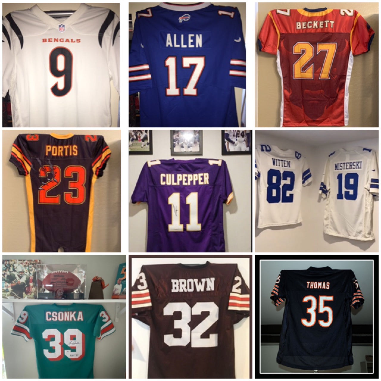 biggest football losses, biggest football wins, jersey hanger