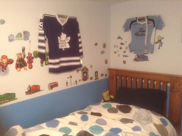 kids room decor, children's room decor, children's jersey